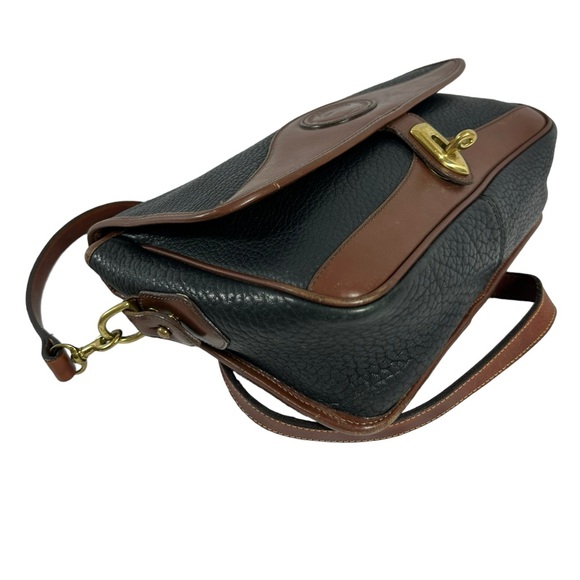 Vintage DOONEY & BOURKE Carrier black leather satchel shoulder bag purse classic - Picture 6 of 13